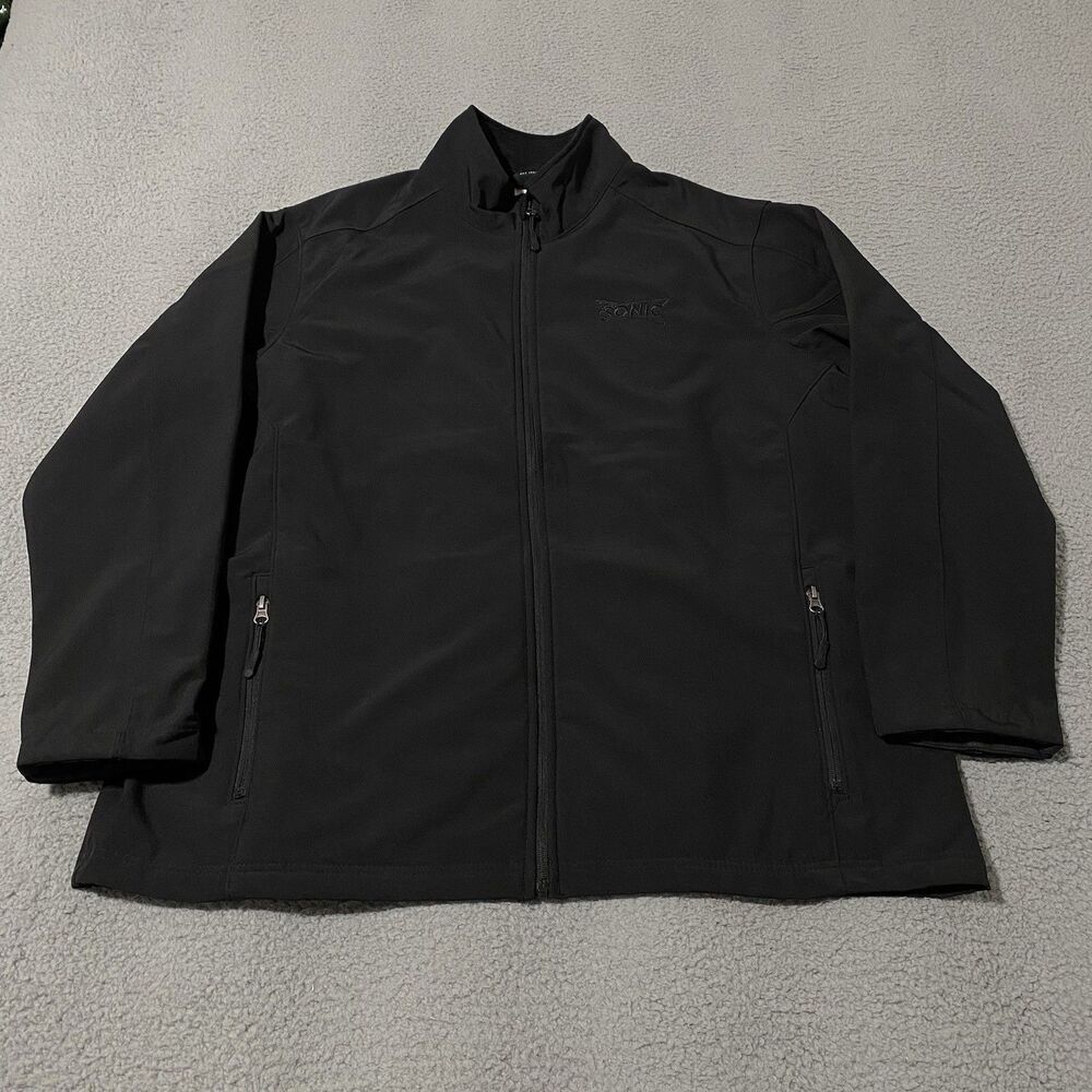 Sonic Jacket Mens XL Black Fleece Lined Full Zip Employee